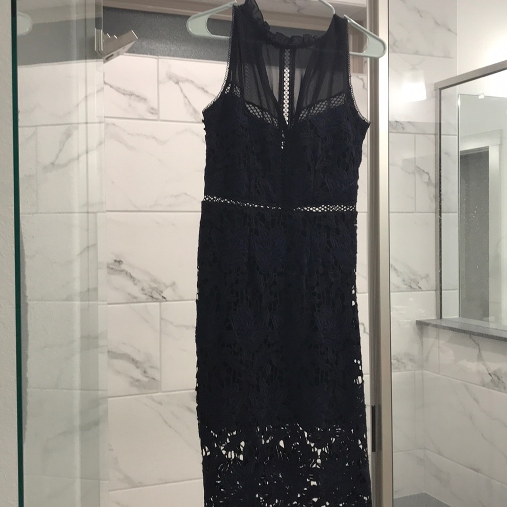 Blue and black dress. Size M